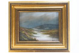 Alan Kingwell, Dartmoor Scene, oil on board, signed with initials lower right,