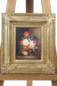 P Alpick, 20th century Still Life with a vase of flowers, oil on panel, signed lower right,