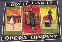 A large D'Oyle Carte poster, after Aubley Hardy, un-framed,