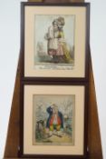 Two 18th century satirical prints,