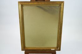 A gilt framed rectangular wall mirror,