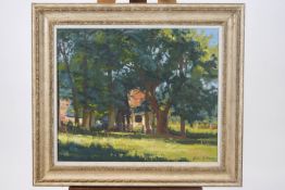 J Codnor, Trees at Breadstone, oil on canvas, Purchased Royal West of England Society verso,