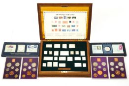 An extensive sterling silver (905) fine silver (999) and other metal proof and cased coin