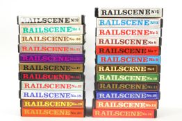 The complete Railscene Video set No 1 (1984) to No 22 (1990) (first issue to last when Company
