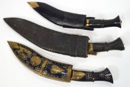 Three Eastern daggers/ Kukri,