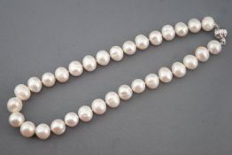 A single strand of baroque freshwater pearls measuring from 14.0mm to 16.5mm approximately.