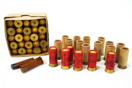 A quantity of 12 gauge shotgun shells in 2" and 0.410" variants