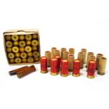 A quantity of 12 gauge shotgun shells in 2" and 0.410" variants