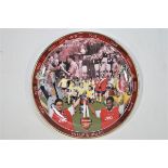 An Arsenal FA Cup winners porcelain plate (with C.O.A)