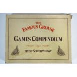A leather cased Waddingtons Famous Grouse Games compendium (limited edition)