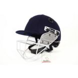 A Readers junior cricket helmet with visor, 58cm, in blue,