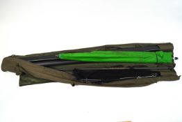 A Kevin Nash carp rod holdall with DRENNAN distance carp rod 12', 21/2lb test curve...