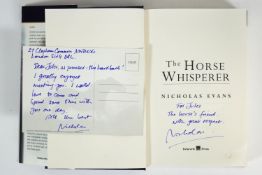 Volume : 'The Horse Whisperer', First Edition 1995, dedicated by and with a card from the author,