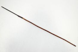 A hunting spear with bamboo shaft,