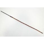 A hunting spear with bamboo shaft,