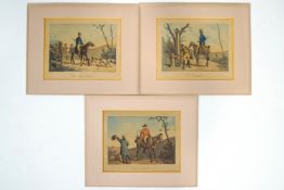 Horace Vernet (1789-1963), Three equestrian lithographs,