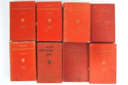 Eight volumes of Baily's Hunting Directory, from 1949 on,