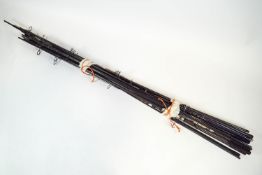 A large group of Carp rods for repair or spare parts