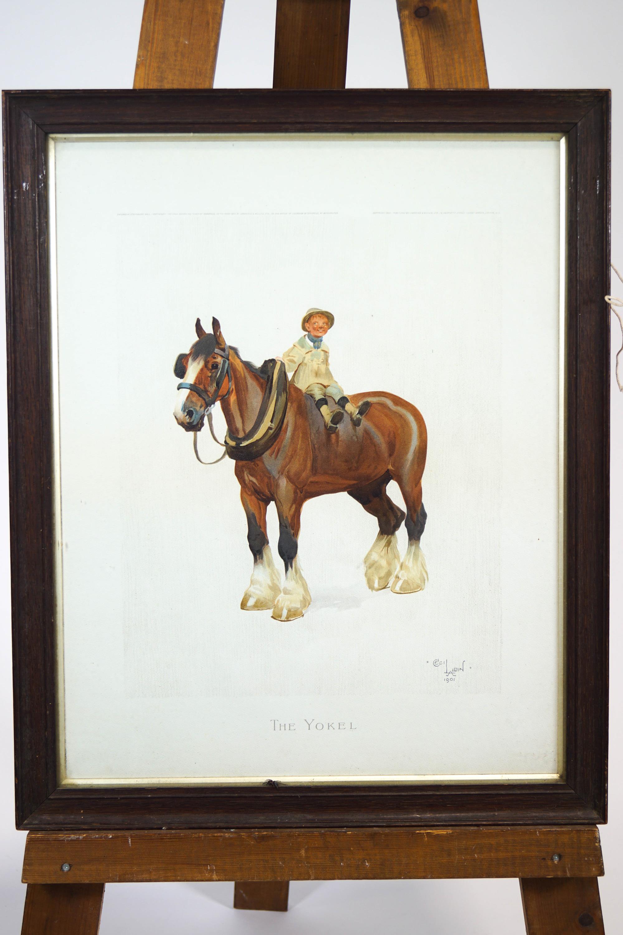 Two large prints of The Huntsmen & The Yokel, by Cecil Aldin 1901, - Image 2 of 2