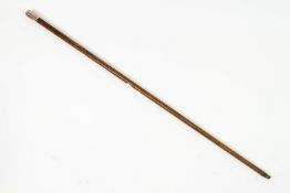 A Brigs of London silver topped walking cane