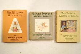 POTTER, (Beatrix), Appley Dapply's Nursery Rhymes, London and New York, Frederick Warne & Co,