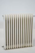 A cast iron radiator,