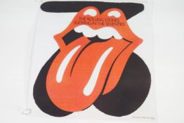 A Rolling Stones poster 'Sacking in the Seventies', stamped archive copy, 67cm x 65cm,
