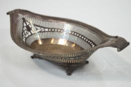 A Sheffield plate bread basket,