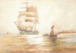 William. M. Birchall, The departure signed,