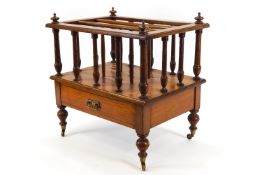 A mahogany Canterbury, retailed by Jas Shoolbred & Co,