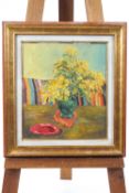 Mourad, A Still Life with a vase of flowers, oil on canvas, signed lower right '68,