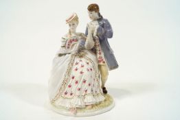 A Worcester figure, 'The Tryst', Limited Edition No 1345,