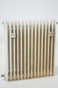 A cast iron radiator,