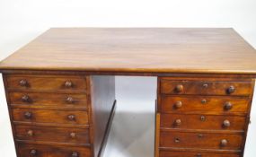 A mid 19th century Partners desk,