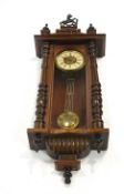 A late 19th century mahogany cased Vienna Regulator,