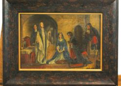 English School, late 19th century, Anne Boleyn's Last Rights, oil on canvas,