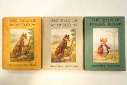 POTTER, (Beatrix), The Tale of Mr Todd, London and New York, Frederick Warne & Co, copyright 1912,