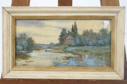 Robert Winchester Fraser (1848-1906), River landscape, watercolour, signed lower left,