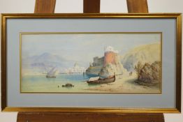 Edwin St John (British 1878-1961), 'Arab River scene', watercolour, signed lower left,