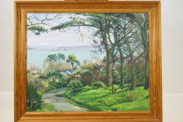 Bernard Evans, 'Mount's Bay from Higher Faughan', oil on canvas, signed,