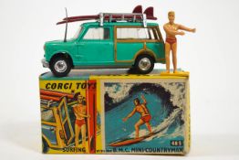 A boxed "Surfing with the B.M.C. Mini-Countryman", 485