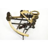 An 18th century brass sextant by Beilby, Bristol, signed with makers name,
