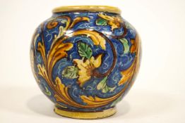 A 19th century maiolica vases,