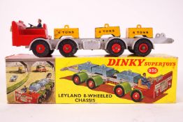 A boxed Dinky Leyland 8 wheeled chassis