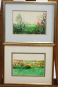 Helen Porlock, Autumn at Bisley, acrylic, signed lower right,