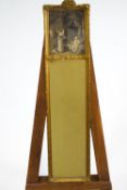 A rectangular framed gilt mirror,