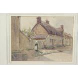 C H, Street scene, watercolour, signed lower left and dated 12?,