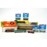 A Piko N gauge locomotive, boxed, A Minitrix locomotive boxed, a Minitrix tender boxed,