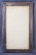 An Art Deco style silver rectangular photograph frame with engine turned decoration,