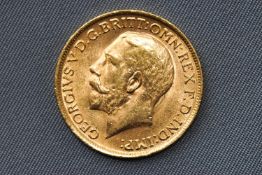 A George V full sovereign coin dated 1914. 8.